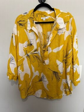 Chico’s Linen 3/4 Sleeve Shirt